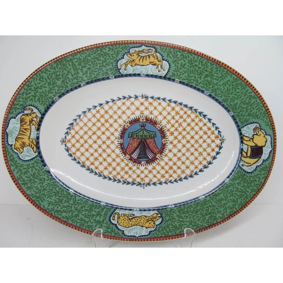 Essex Collection Katmandu By Kate Williams 14 1/2" Oval Platter EUC - Picture 9 of 9